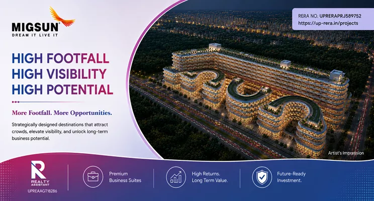 Most Highlighted Commercial Property in Lucknow Right Now: Migsun 1 Destination