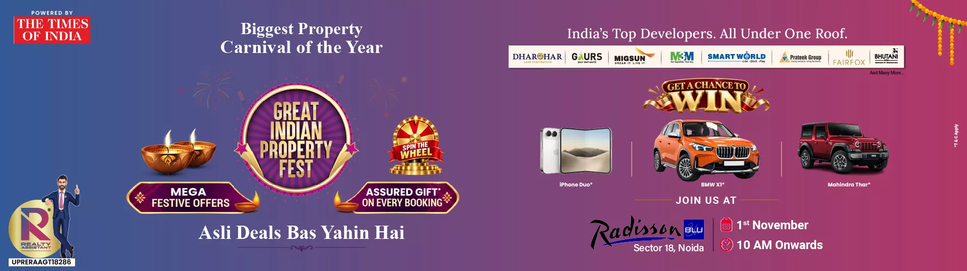 Great Indian Property Fest, Noida: India's Top Developers and Landmark Destinations