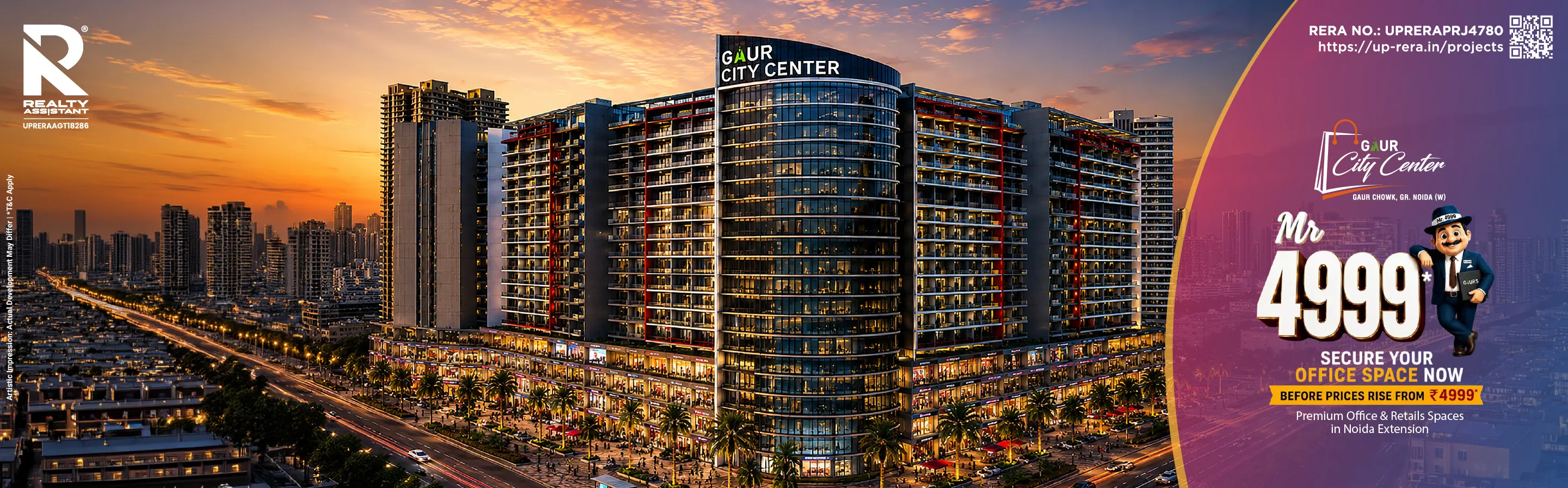 Gaur City Center Noida Extension: Office Space & Retail Shops