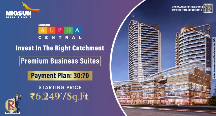 Migsun Alpha Central Commercial Studios Greater Noida