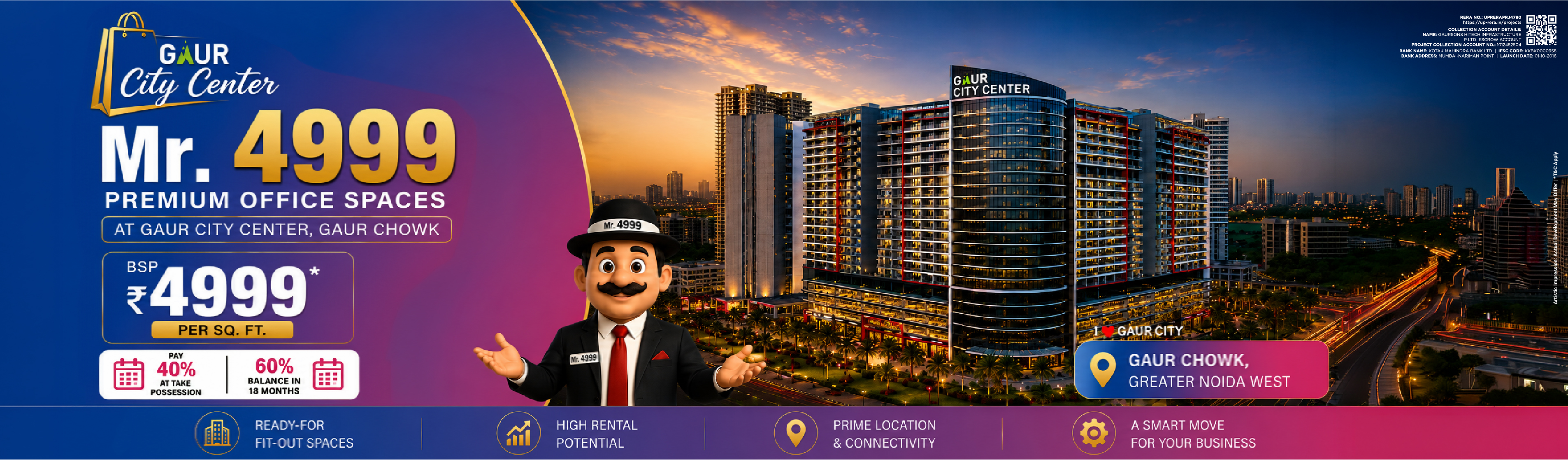 Office Space at ₹4999 PSF: Affordable Commercial Ownership in Greater Noida West