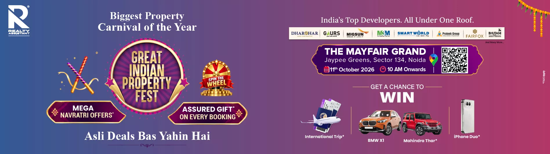 Great Indian Property Fest, Noida: India's Top Developers and Landmark Destinations