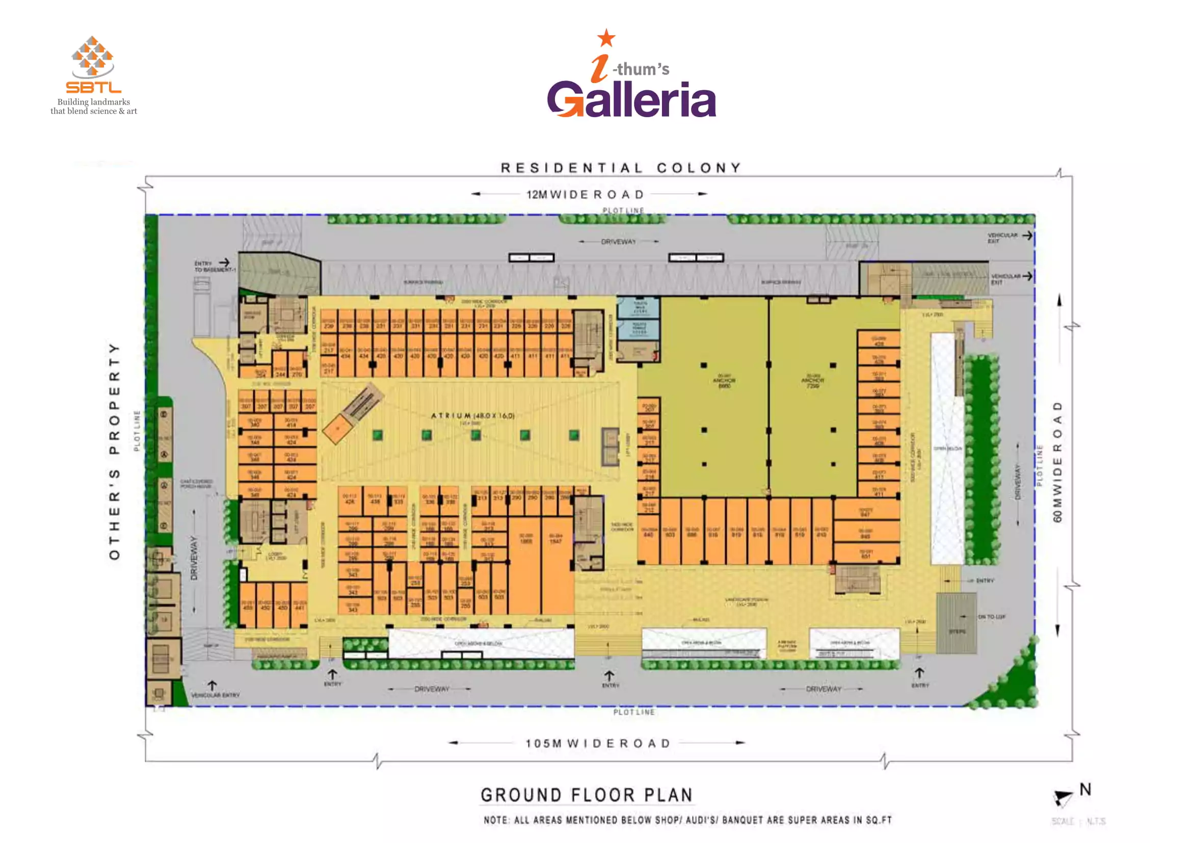 iThums Galleria ground floor plan