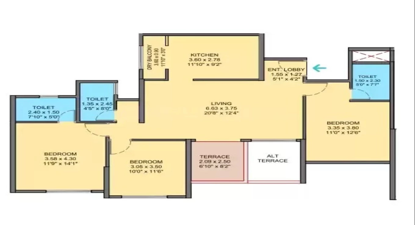 VTP Pegasus Kharadi Floor Plan