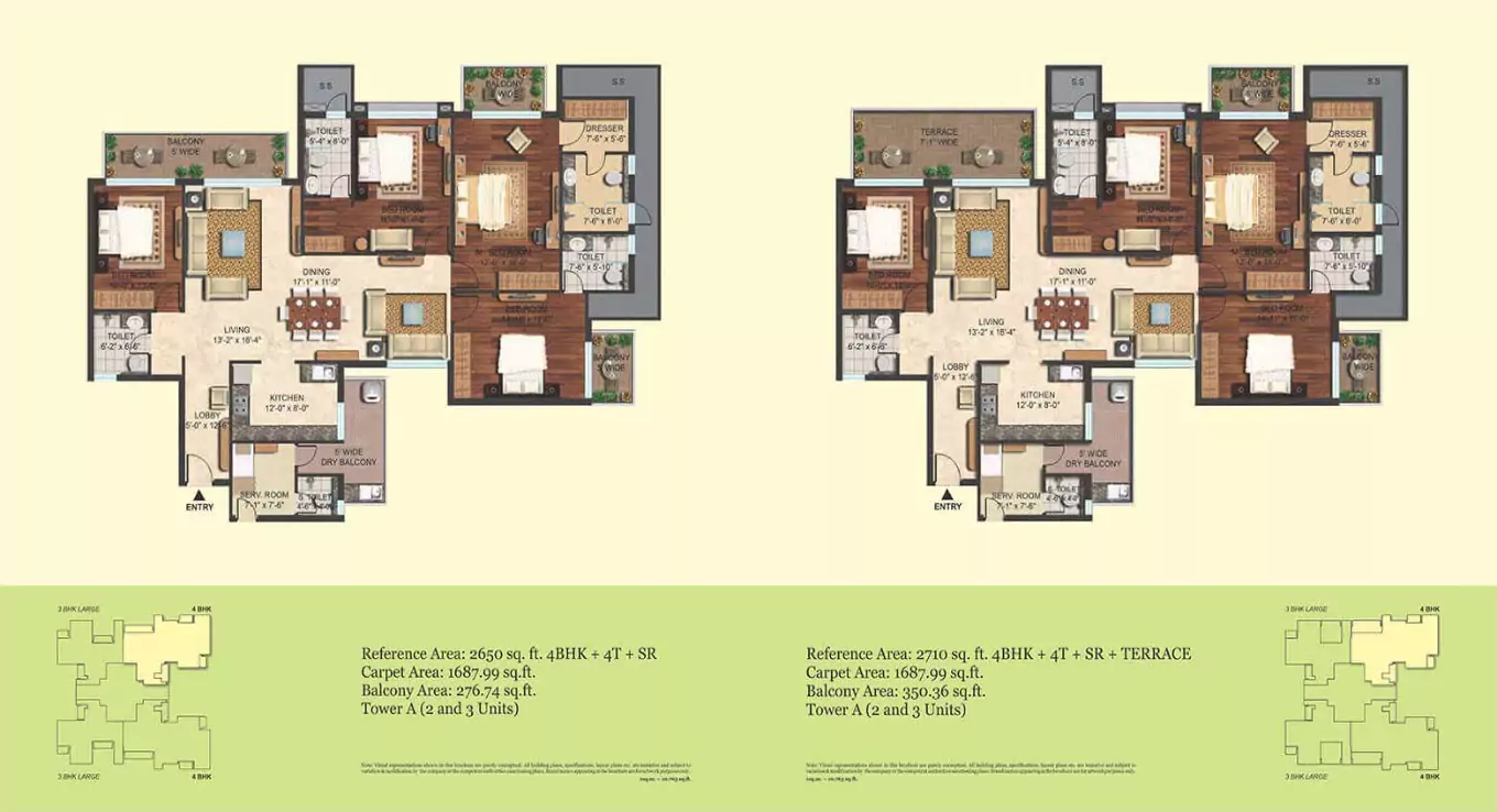 Mapsko Mount Ville 4 BHK Floor Plan
