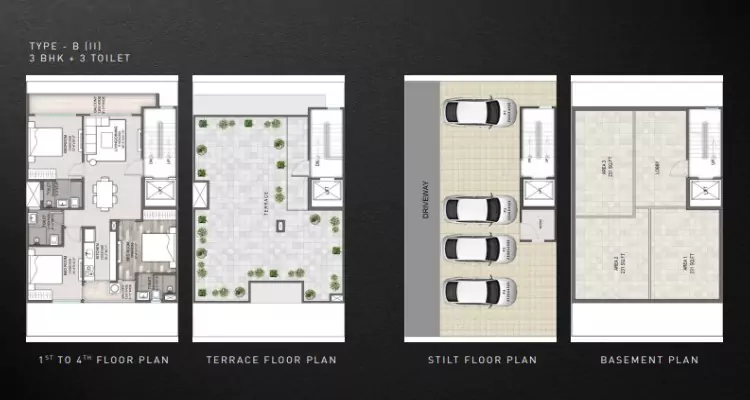 Signature Global City 93 3 BHK Floor Plan