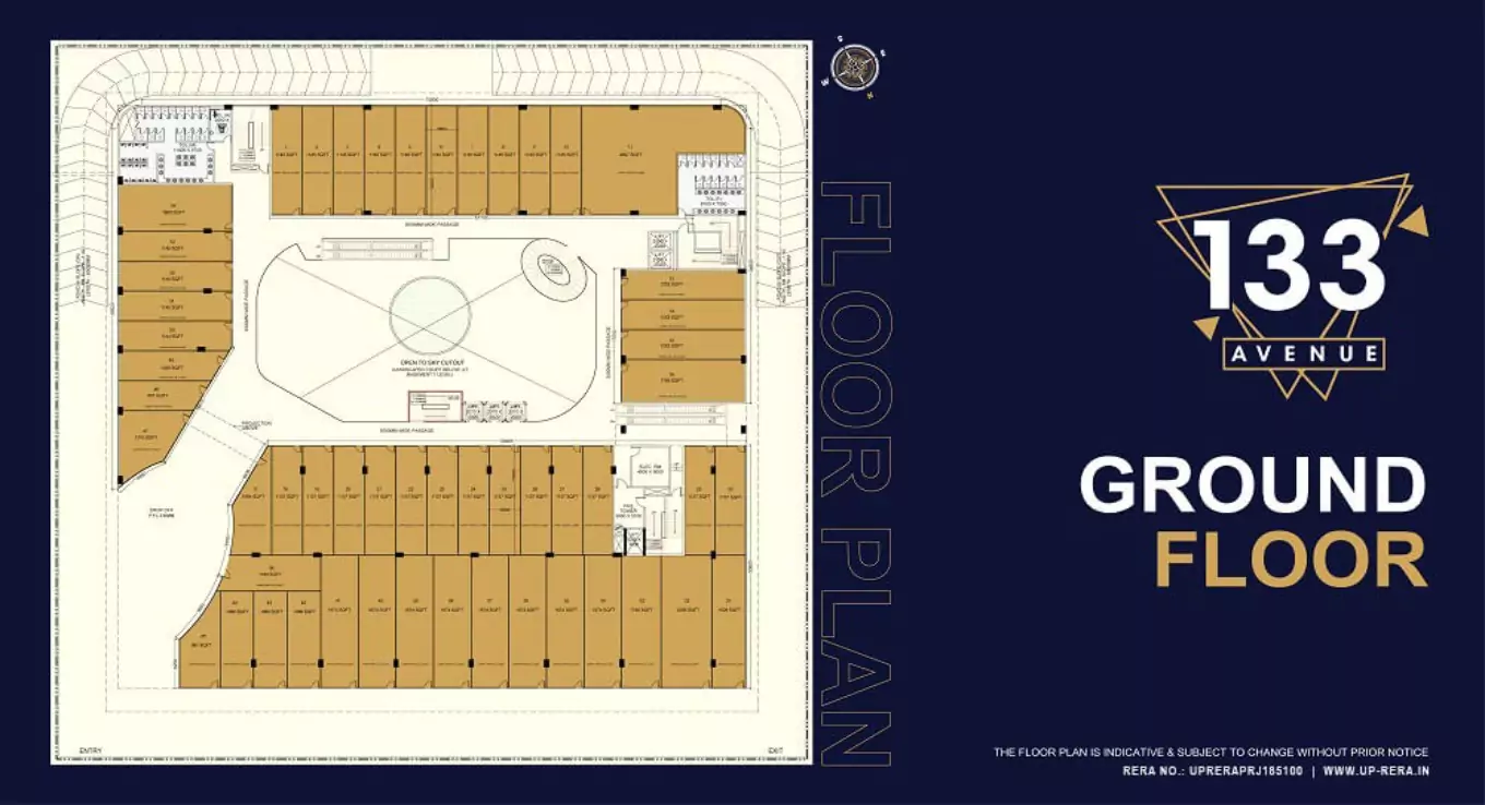 Bhutani Avenue 133 Ground Floor Plan