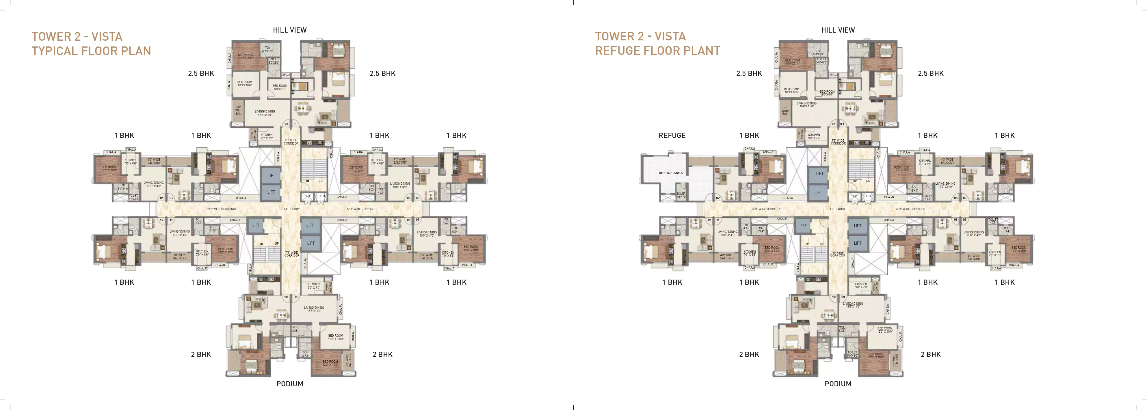 Sai World Dreams 1 BHK Floor Plan