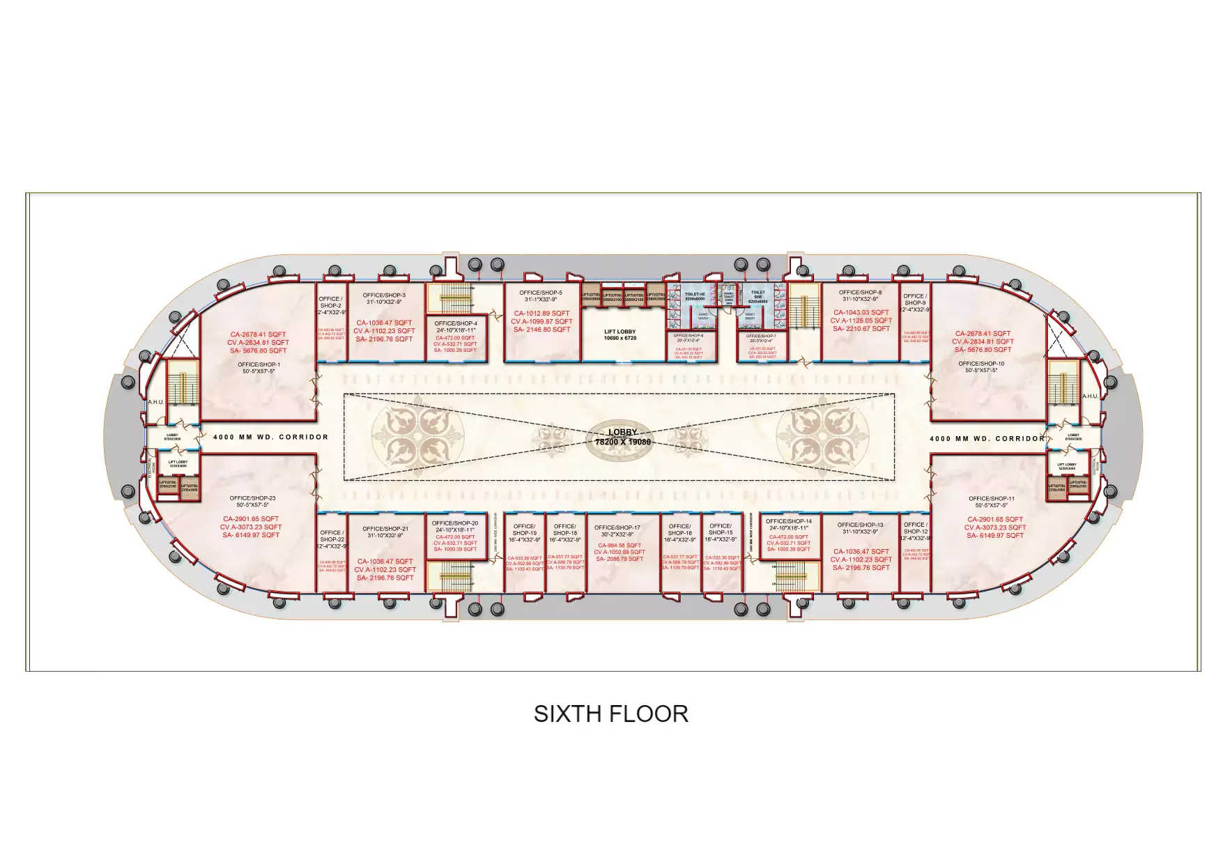 Ekana Mall Sixth Floor Plan