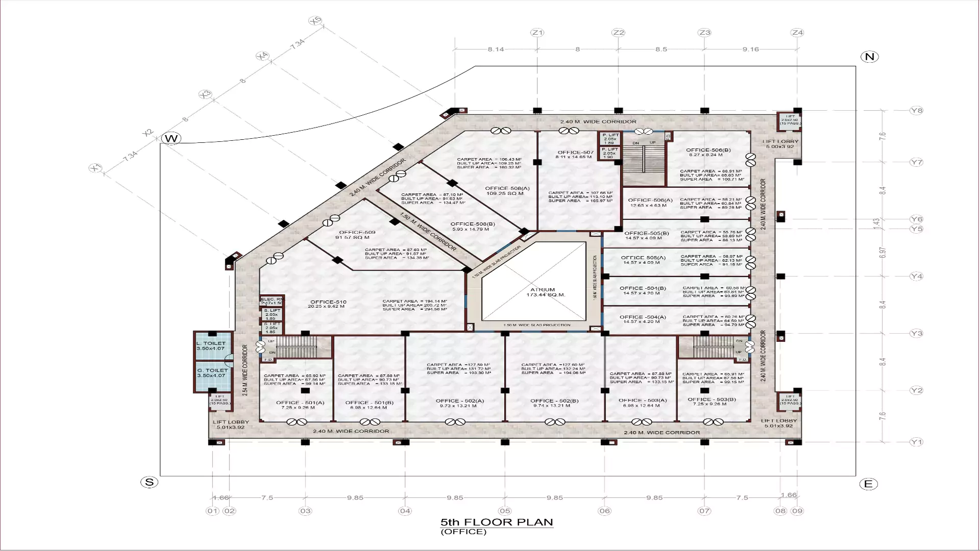 Brij Tower Lucknow Floor Plan