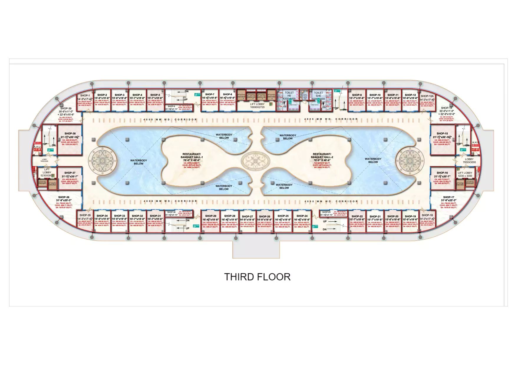 Ekana Mall Third Floor Plan
