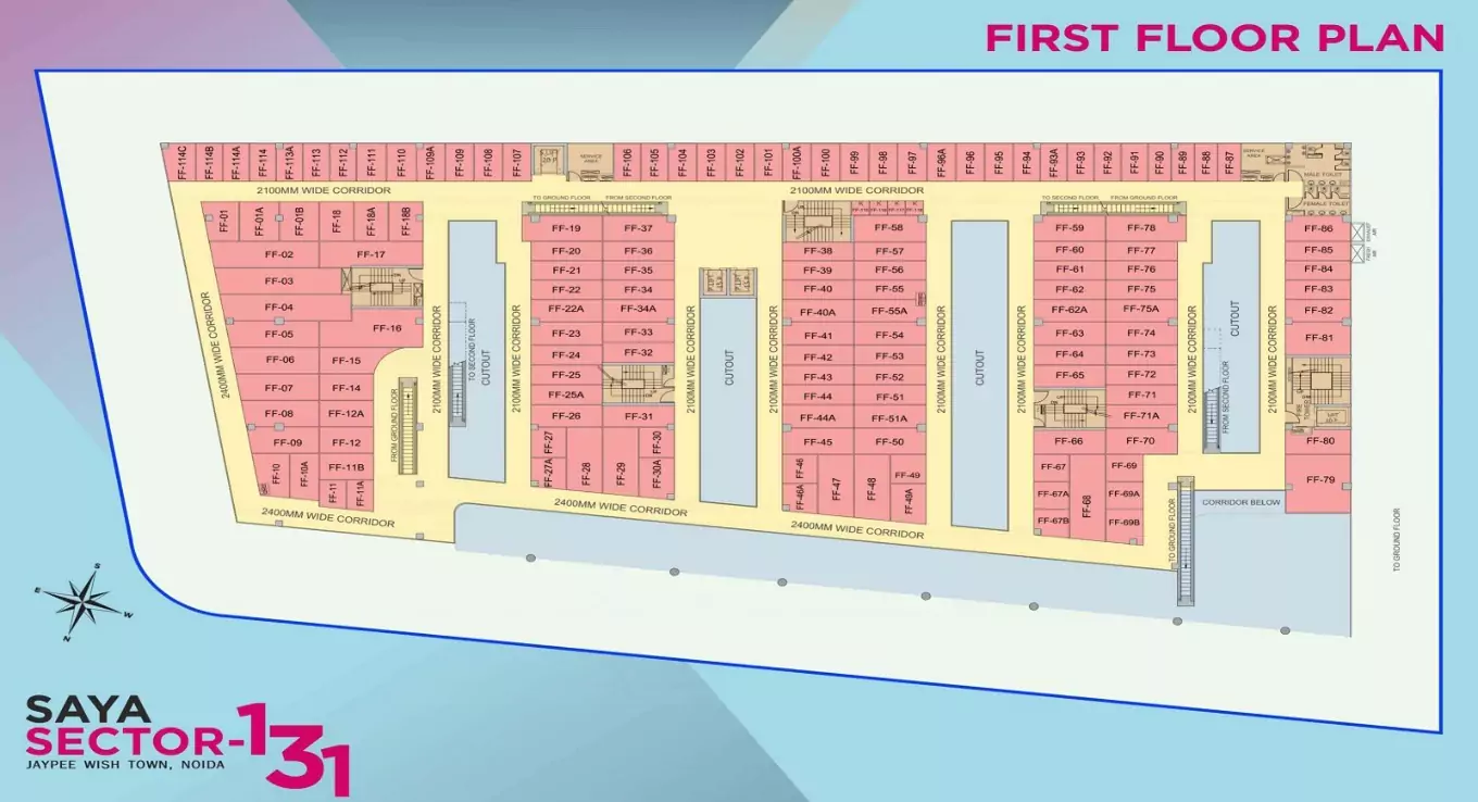 Saya Piazza First Floor Plan