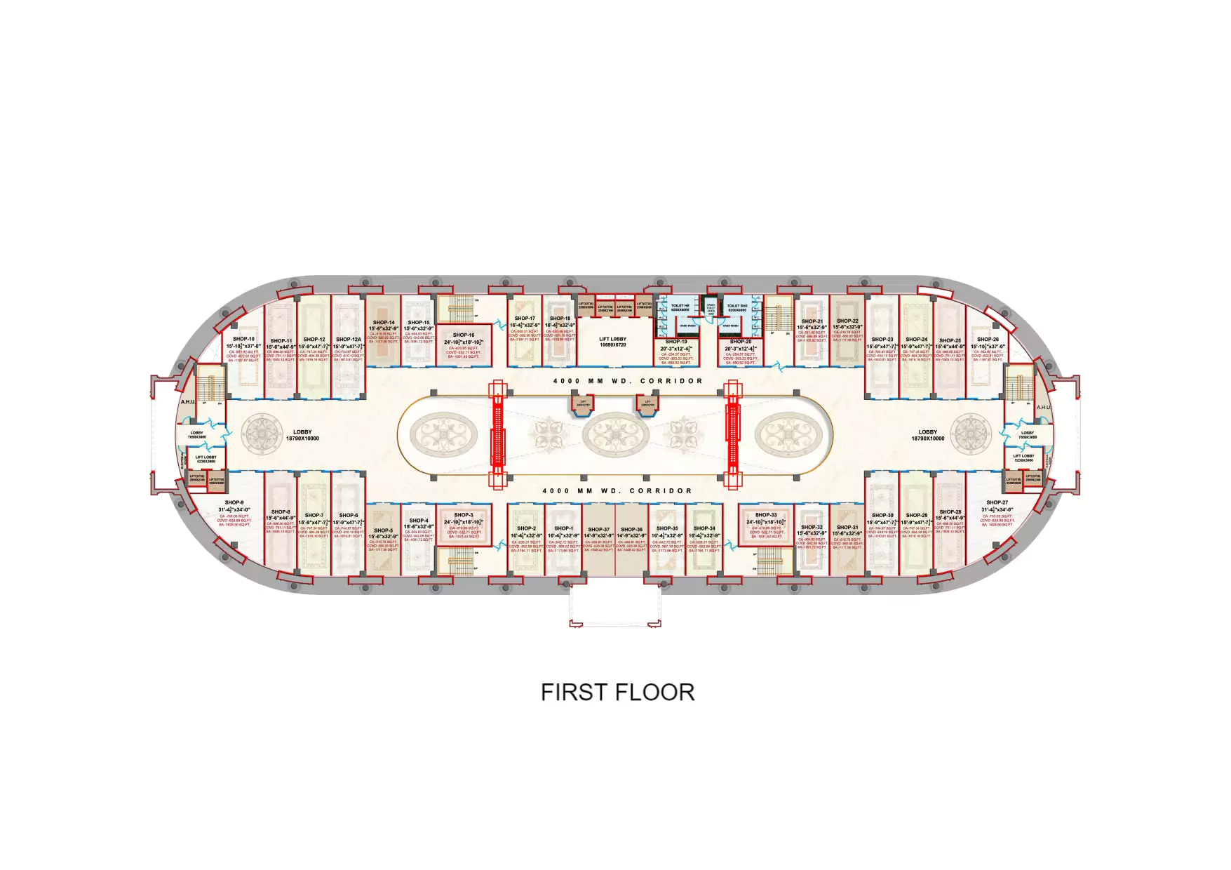 Ekana Mall First Floor Plan