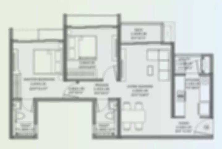 Godrej City Panvel 2 BHK Floor Plan
