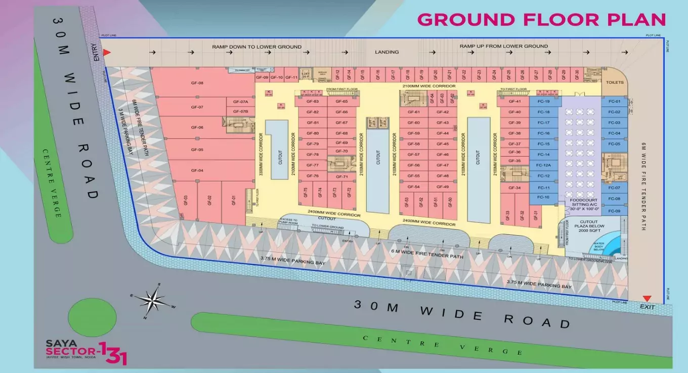 Saya Piazza Ground Floor Plan