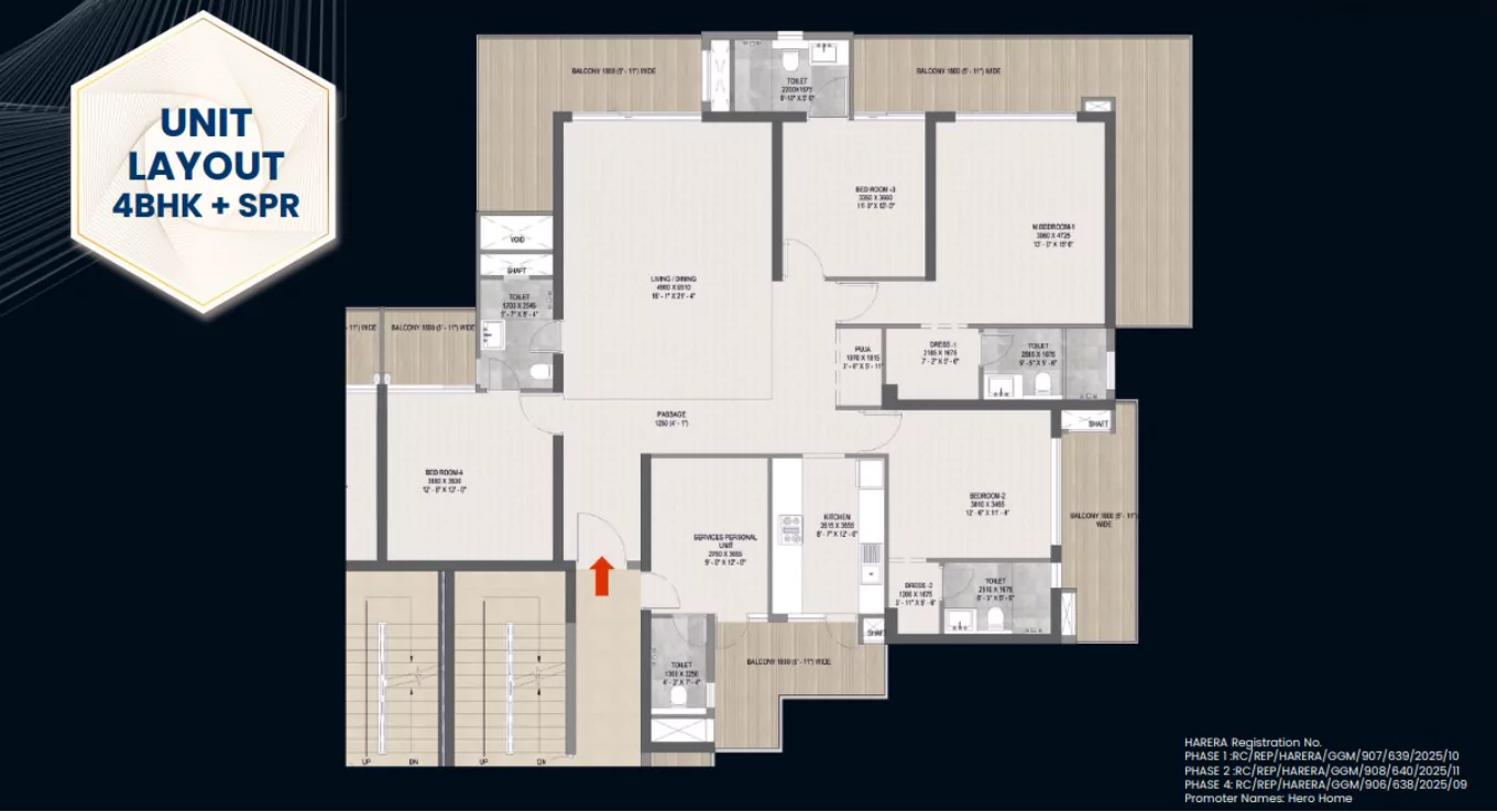 The Palatial By Hero Homes Floor Plan