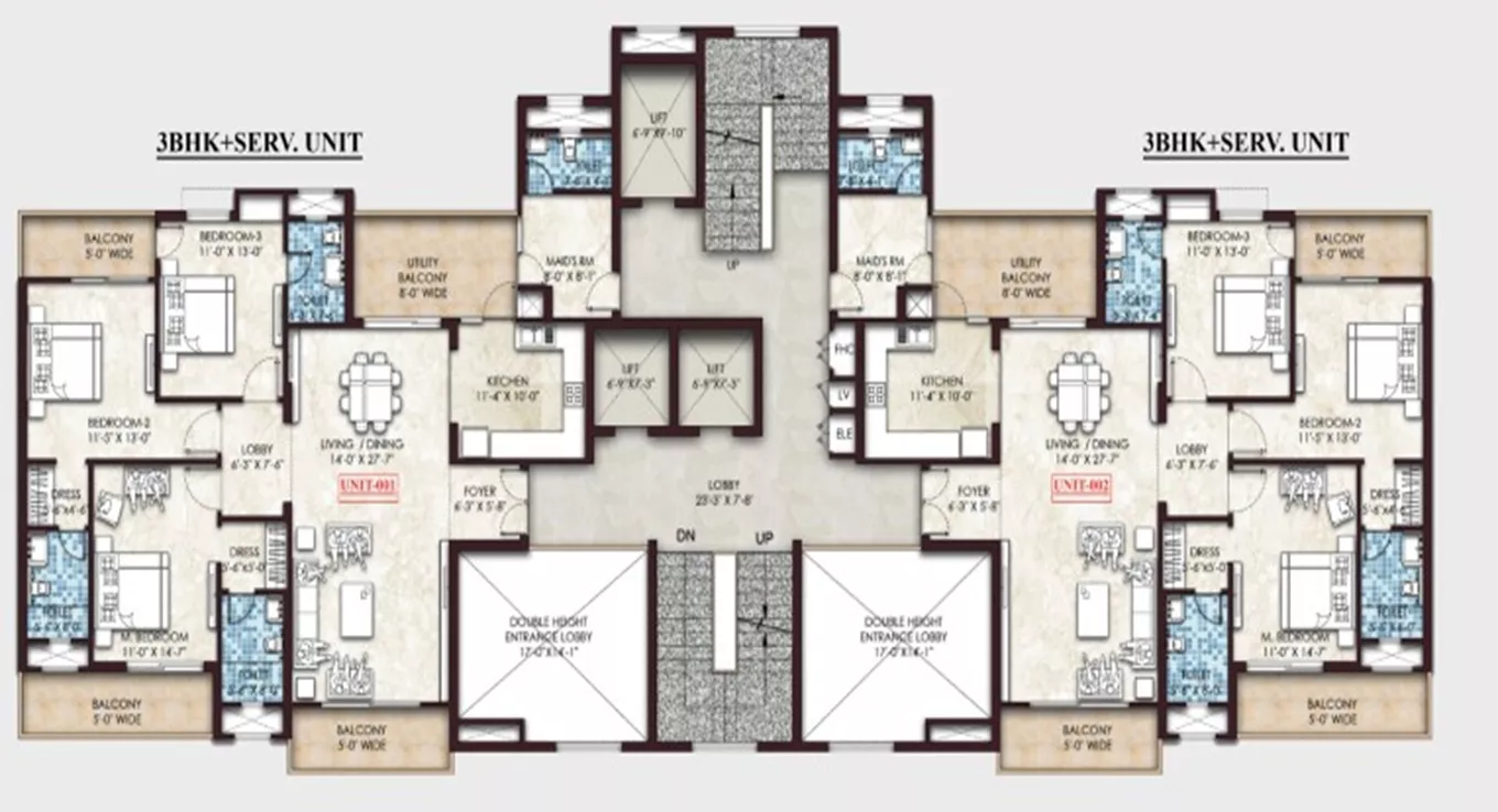 3 BHK (Type 2)