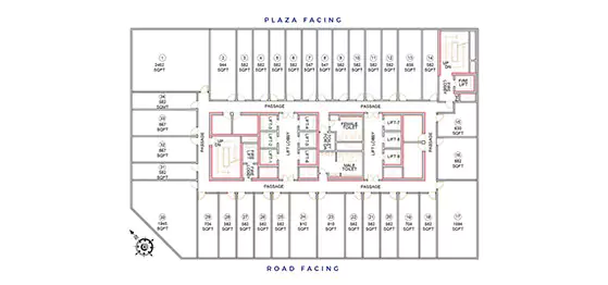 Bhutani Cyberthum Floor Plan