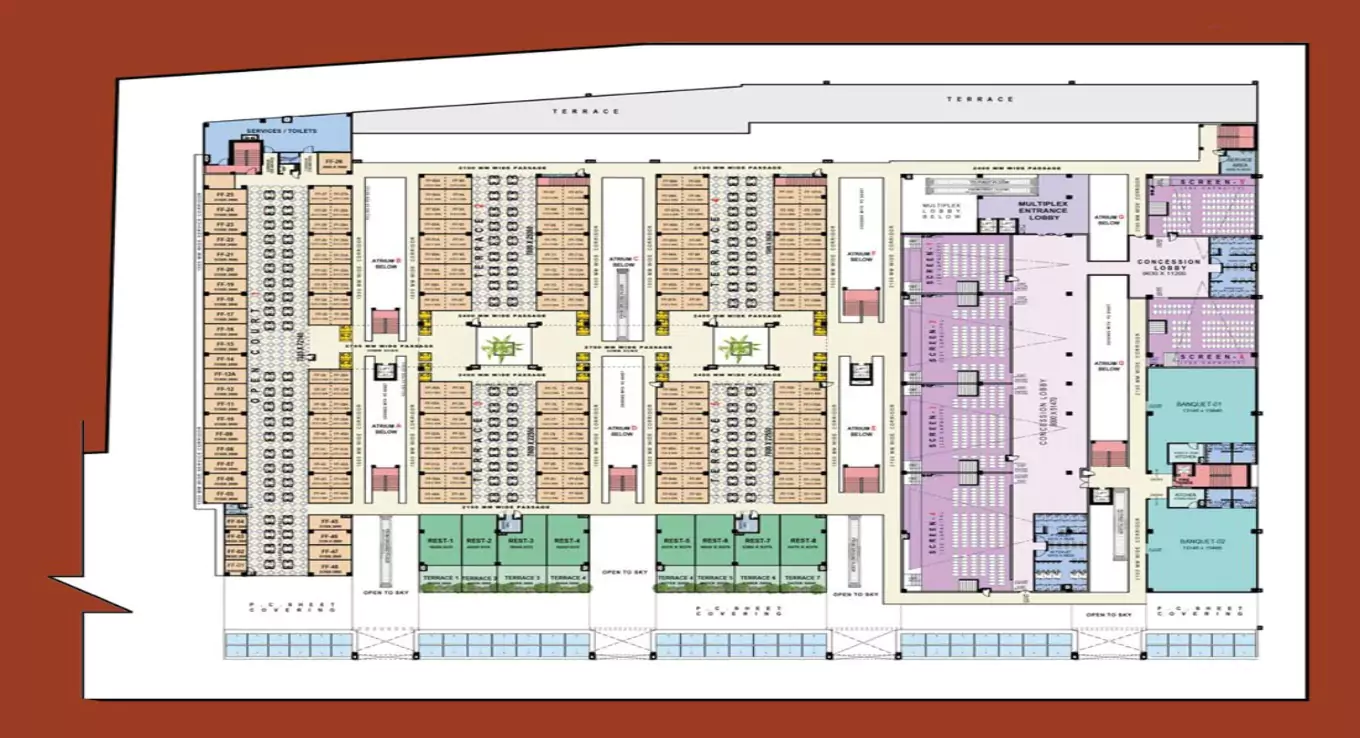 Gaur Aero Mall Floor Plan