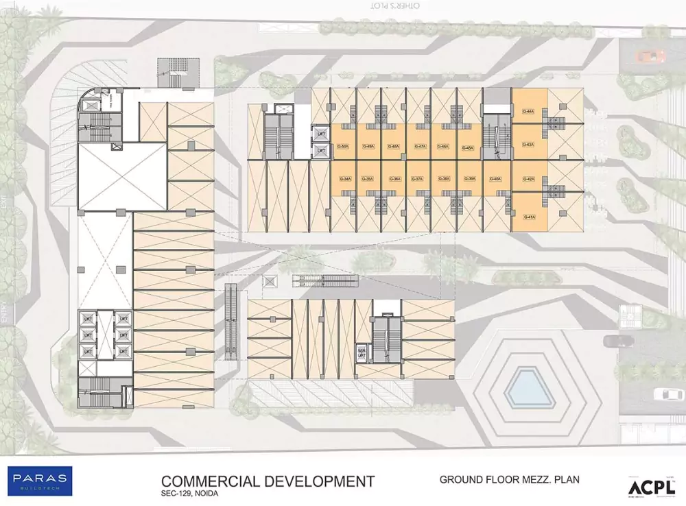 Paras Avenue Ground Floor Plan