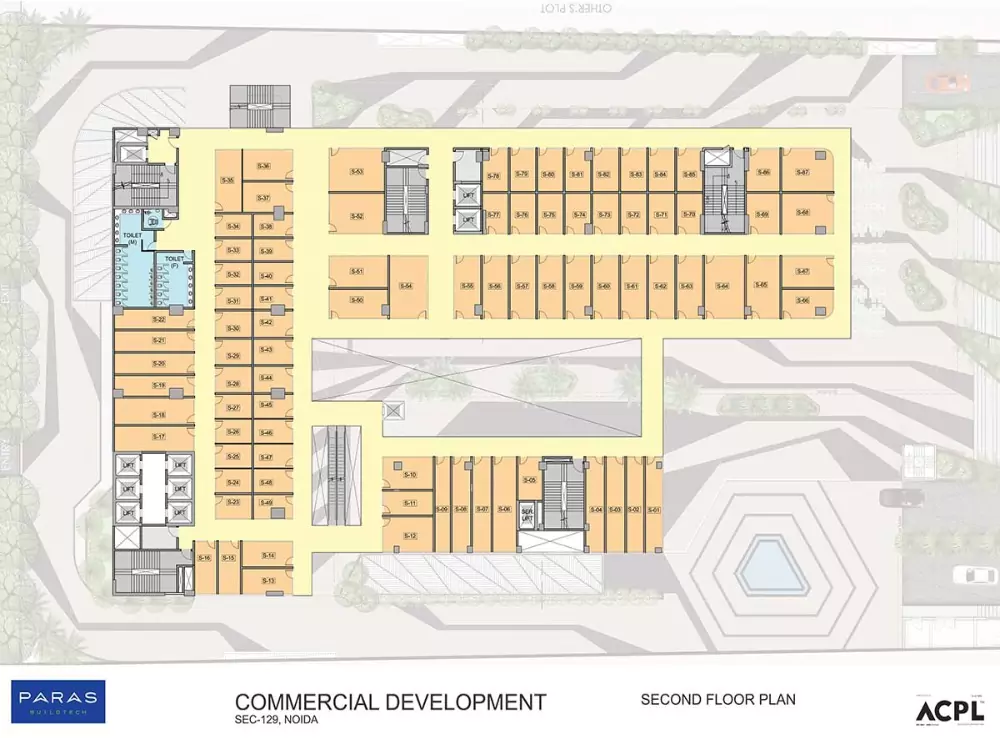 Paras Avenue Second Floor Plan