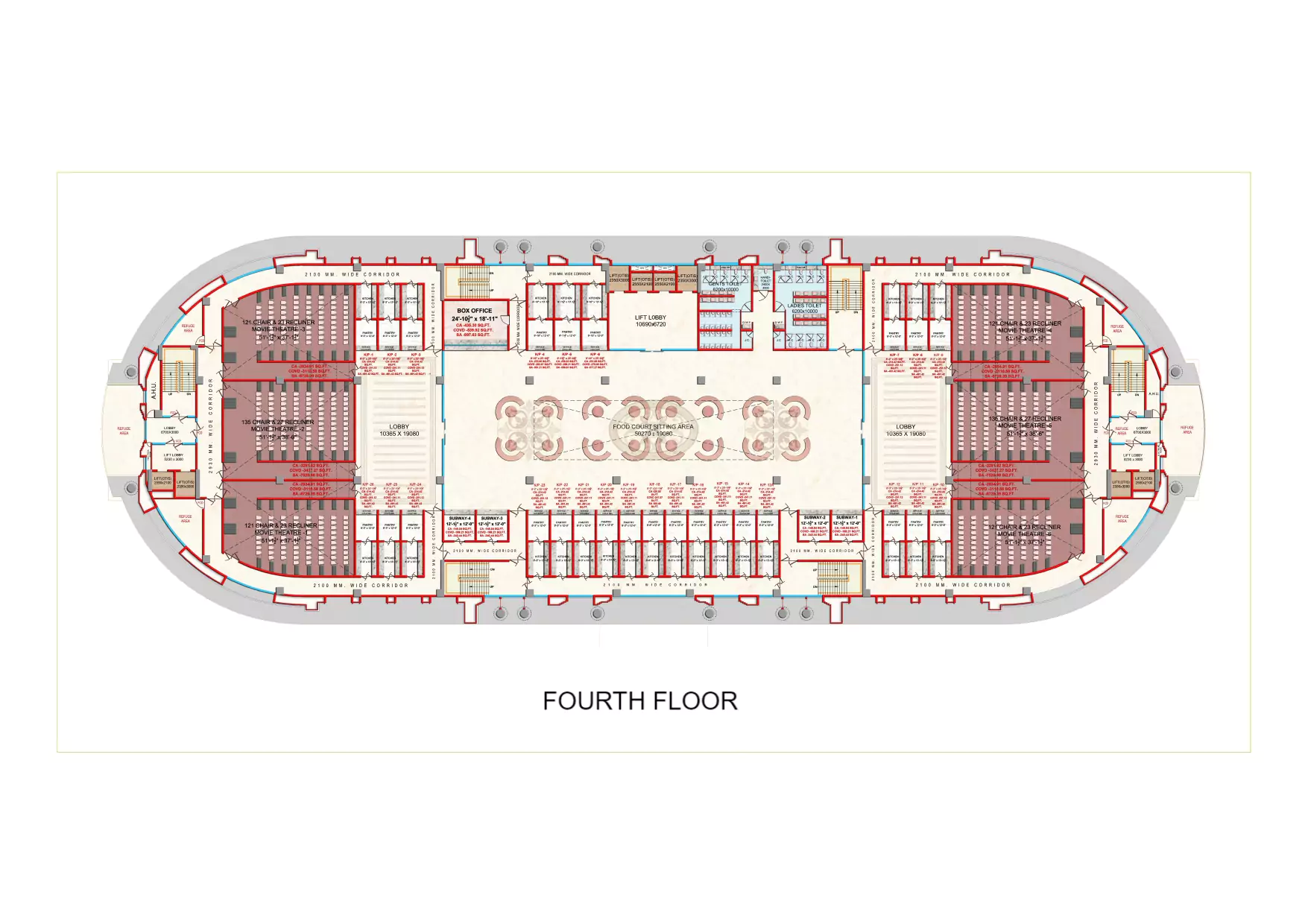 Ekana Mall Fourth Floor Plan