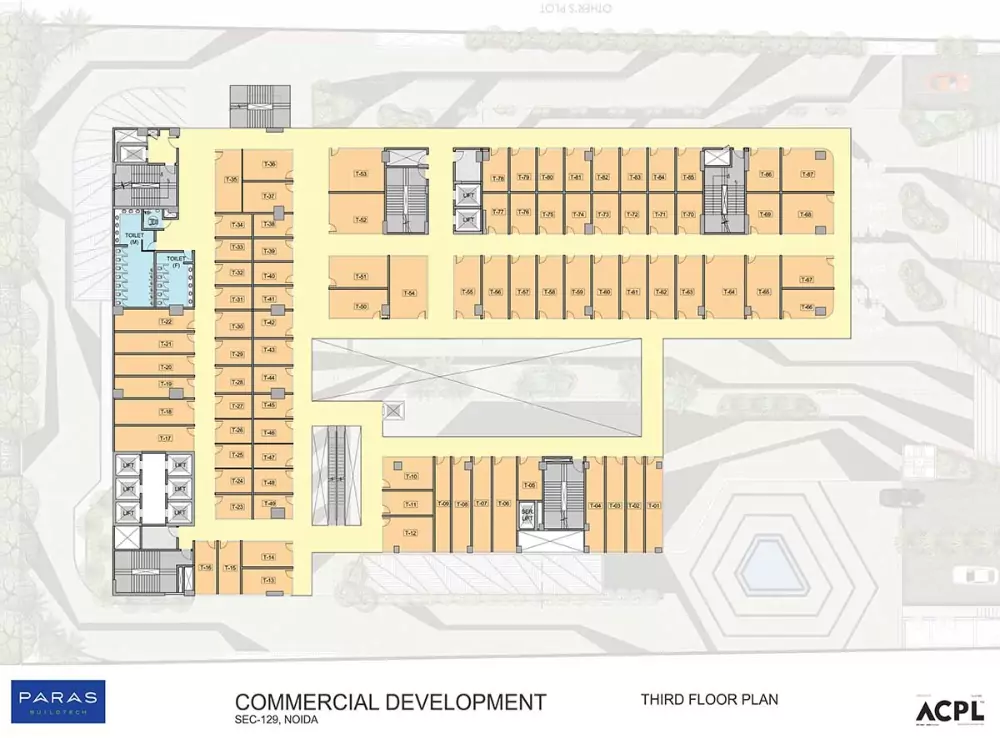 Paras Avenue Third Floor Plan