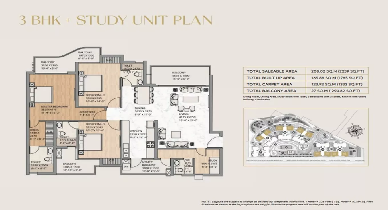 3 BHK (Type 2)