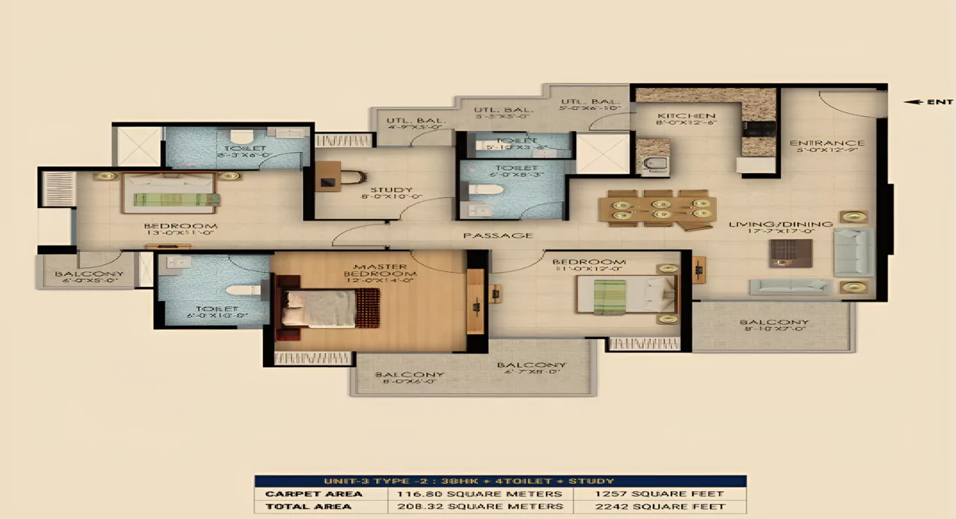 RG Mirage Floor Plan