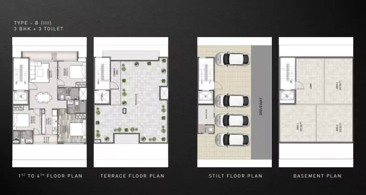 Signature Global City 93 3 BHK Floor Plan
