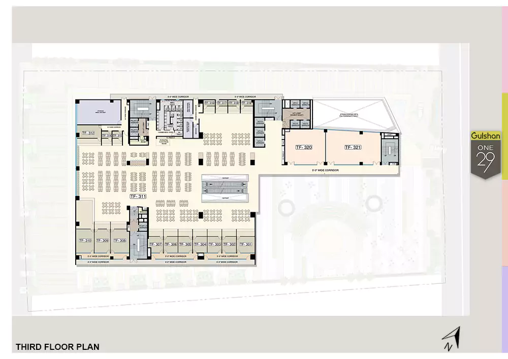 Gulshan One29 Floor Plan - Third Floor