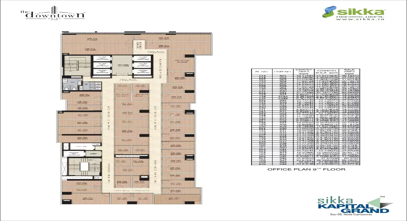 Sikka The Downtown Noida Floor Plan