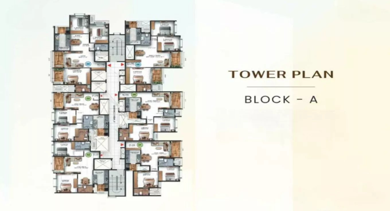 TVS Emerald Auralis Tower A Floor Plan