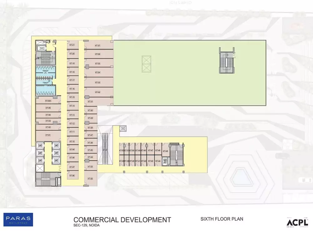 Paras Avenue Sixth Floor Plan