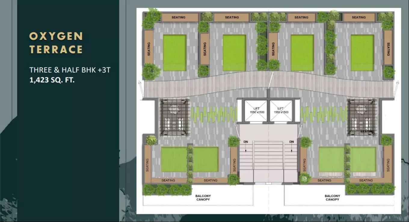 M3M Boutique Floors 3.5 BHK Floor Plan