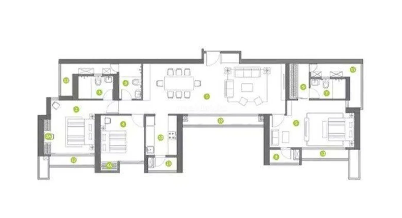 Shapoorji Pallonji Skyraa 4 BHK Floor Plan