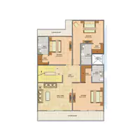 32nd Parkview 3 BHK Floor Plan