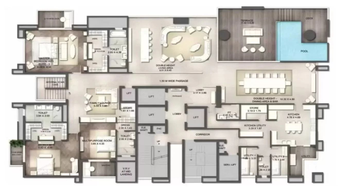 ATS KnightsBridge 6 BHK Floor Plan