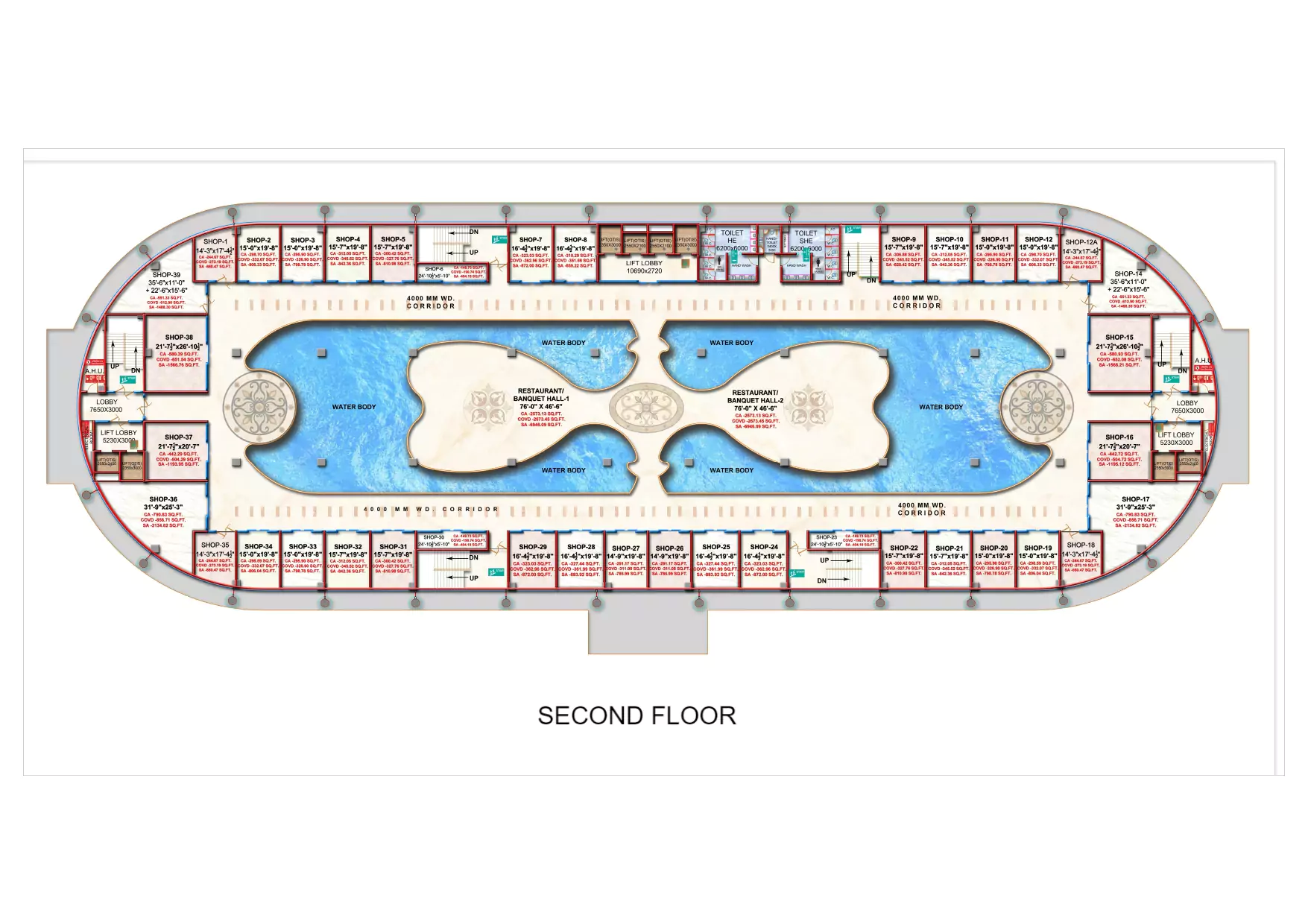 Ekana Mall Second Floor Plan