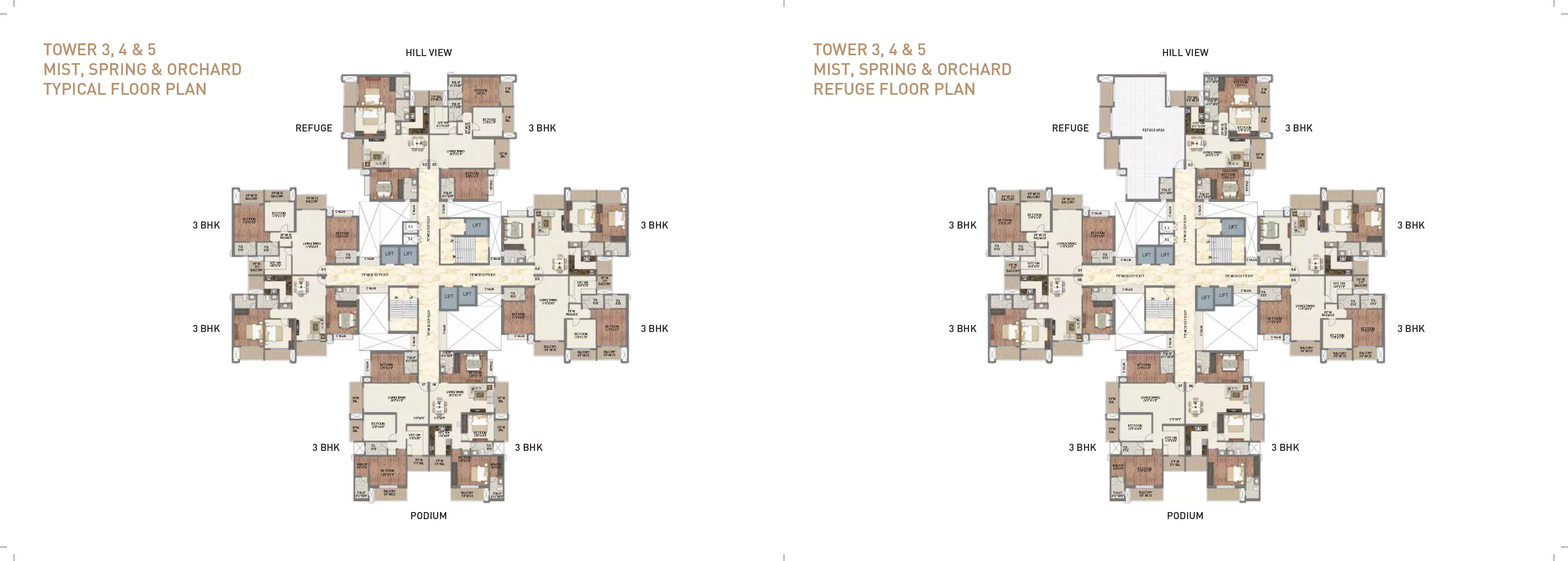 Sai World Dreams 3 BHK Floor Plan