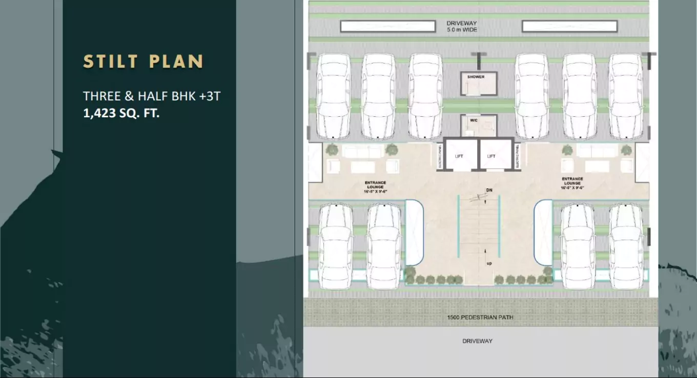 M3M Boutique Floors 3.5 BHK Floor Plan