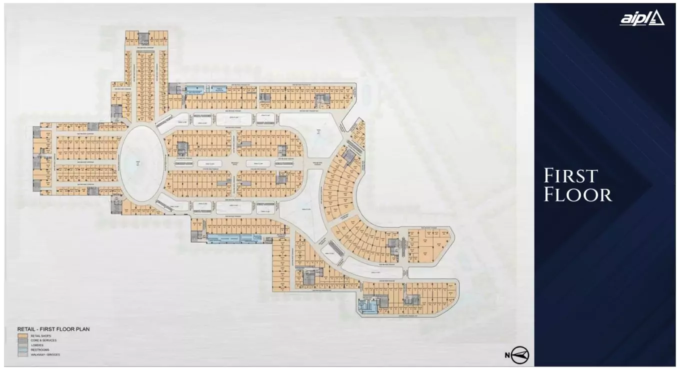 AIPL Joy District (First Floor) Floor Plan