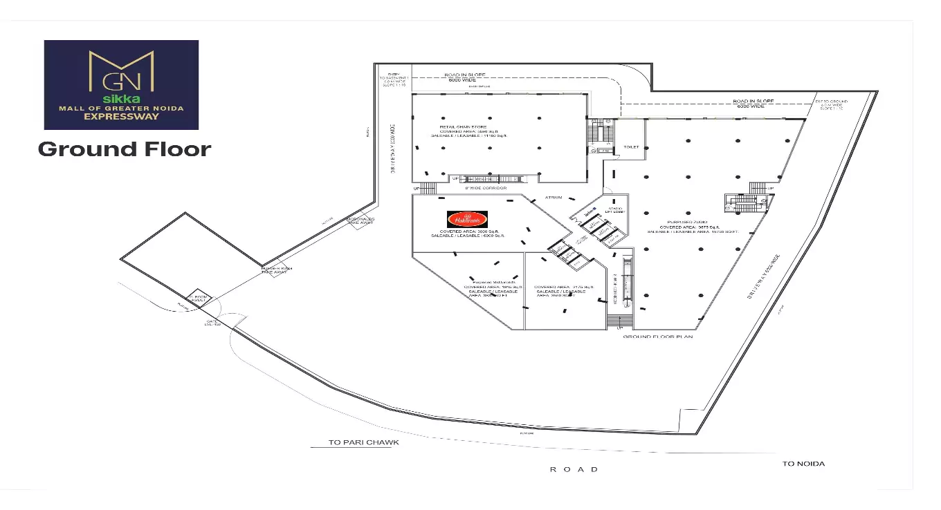 Sikka Mall Of Greater Noida Ground Floor Floor Plan