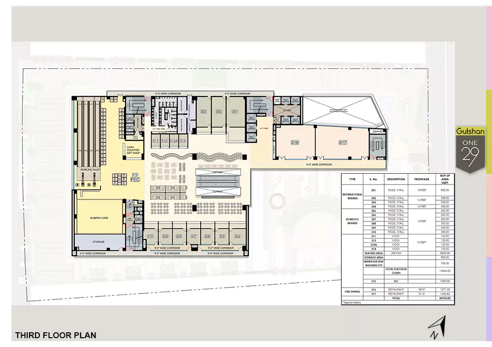 Gulshan One29 Floor Plan - Third Floor