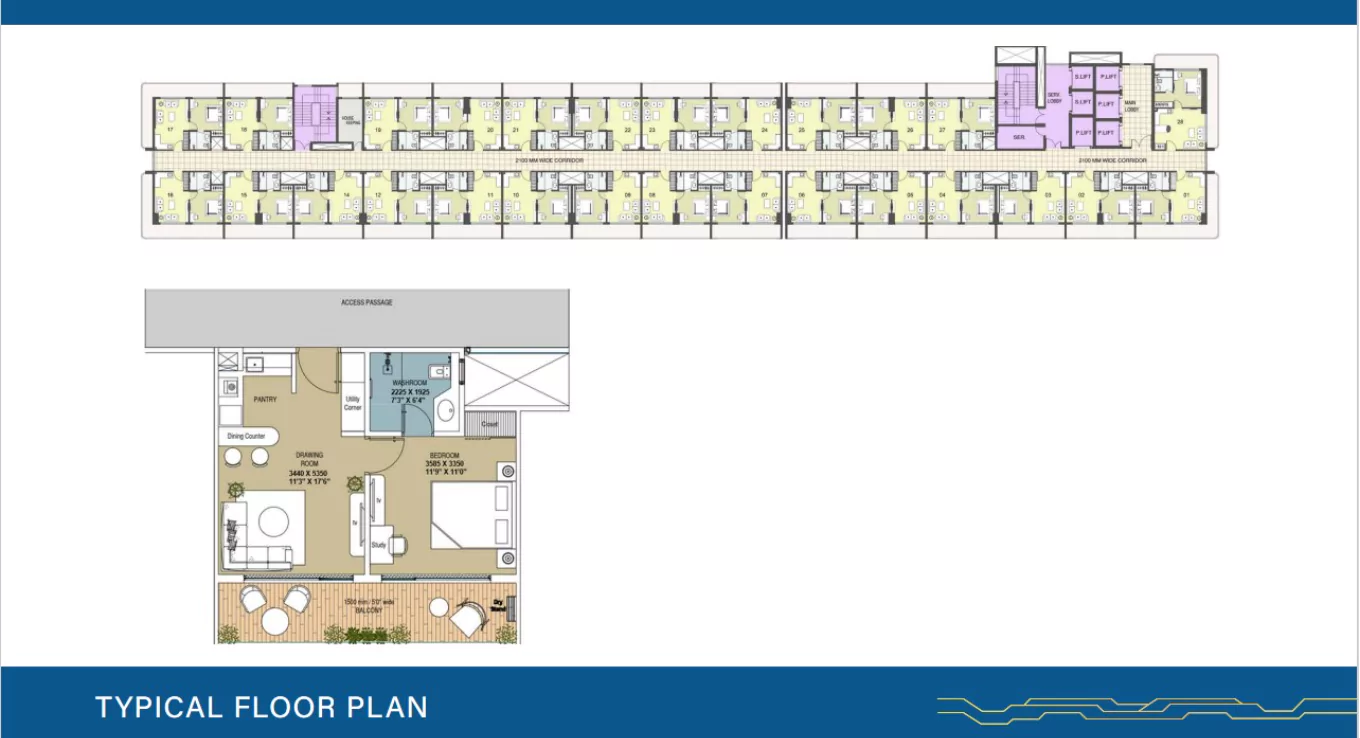 M3M The Line Floor Plan